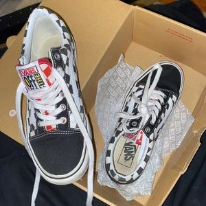 Platform Checkerboard Vans